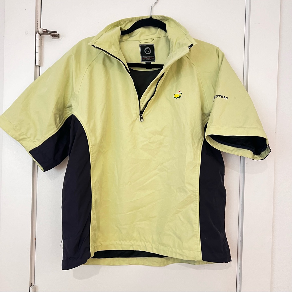 Masters Tournament Short Sleeve Rain Jacket Green/Navy